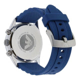 Buy Shop Emporio Armani Chronograph Blue Dial Blue Rubber Strap Watch For Men - AR5864 USA Online