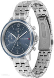 Buy Shop Tommy Hilfiger Casual Quartz Blue Dial Silver Steel Strap Watch For Women - 1782188 USA Online