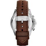 Buy Shop Fossil Wakefield Chronograph White Dial Brown Leather Strap Watch for Men - CH2943 USA Online