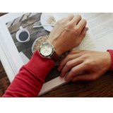 Buy Shop Fossil Wakefield Chronograph White Dial Brown Leather Strap Watch for Men - CH2943 USA Online