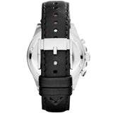 Buy Shop Fossil Wakefield Chronograph Blue Dial Black Leather Strap Watch for Women - CH2945 USA Online