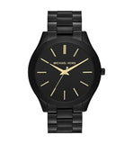 Buy Shop Michael Kors Mini Slim Runway Black Dial Black Steel Strap Watch for Women - MK3587 USA Online