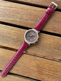 Buy Shop Swarovski Passage Chrono Red Dial Red Leather Strap Watch for Women - 5580345 USA Online