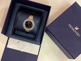 Buy Shop Swarovski Crystal Rose Black Dial Silver Steel Strap Watch for Women - 5484076 USA Online