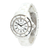 Buy Shop Chanel J12 Ceramic White Dial White Steel Strap Watch for Women - J12 H0968 USA Online