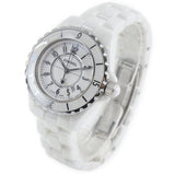 Buy Shop Chanel J12 Ceramic White Dial White Steel Strap Watch for Women - J12 H0968 USA Online