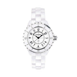 Buy Shop Chanel J12 Ceramic White Dial White Steel Strap Watch for Women - J12 H0968 USA Online