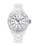 Buy Shop Chanel J12 Ceramic White Dial White Steel Strap Watch for Women - J12 H0968 USA Online