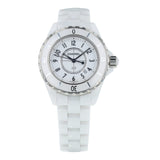 Buy Shop Chanel J12 Ceramic White Dial White Steel Strap Watch for Women - J12 H0968 USA Online
