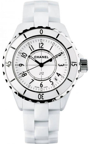 Buy Shop Chanel J12 Ceramic White Dial White Steel Strap Watch for Women - J12 H0968 USA Online