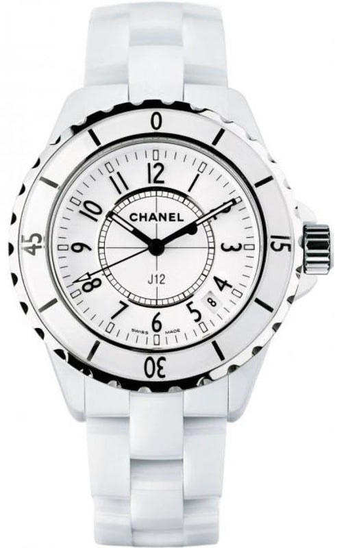 Buy Shop Chanel J12 Ceramic White Dial White Steel Strap Watch for Women - J12 H0968 USA Online