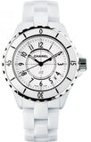 Buy Shop Chanel J12 Ceramic White Dial White Steel Strap Watch for Women - J12 H0968 USA Online