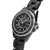 Buy Shop Chanel J12 Diamonds Black Dial Black Steel Strap Watch for Women - J12 H2569 USA Online