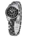 Buy Shop Chanel J12 Diamonds Black Dial Black Steel Strap Watch for Women - J12 H2569 USA Online