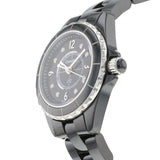 Buy Shop Chanel J12 Diamonds Black Dial Black Steel Strap Watch for Women - J12 H2569 USA Online