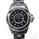 Buy Shop Chanel J12 Diamonds Black Dial Black Steel Strap Watch for Women - J12 H2569 USA Online