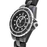 Buy Shop Chanel J12 Diamonds Black Dial Black Steel Strap Watch for Women - J12 H2569 USA Online