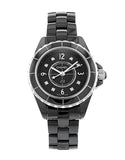 Buy Shop Chanel J12 Diamonds Black Dial Black Steel Strap Watch for Women - J12 H2569 USA Online