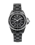 Buy Shop Chanel J12 Diamonds Black Dial Black Steel Strap Watch for Women - J12 H2569 USA Online