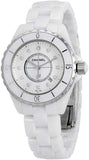 Buy Shop Chanel J12 Diamonds Ceramic White Dial White Steel Strap Watch for Women - J12 H1628 USA Online