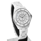 Buy Shop Chanel J12 Diamonds Mother of Pearl White Dial White Steel Strap Watch for Women - J12 H5704 USA Online