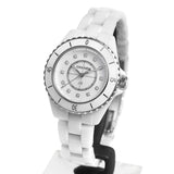 Buy Shop Chanel J12 Diamonds Mother of Pearl White Dial White Steel Strap Watch for Women - J12 H5704 USA Online
