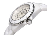 Buy Shop Chanel J12 Diamonds Mother of Pearl White Dial White Steel Strap Watch for Women - J12 H5704 USA Online