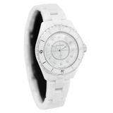 Buy Shop Chanel J12 Diamonds Mother of Pearl White Dial White Steel Strap Watch for Women - J12 H5704 USA Online