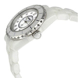 Buy Shop Chanel J12 Diamonds Quartz Ceramic White Dial White Steel Strap Watch for Women - J12 H2422 USA Online