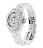 Buy Shop Chanel J12 Diamonds Quartz Ceramic White Dial White Steel Strap Watch for Women - J12 H2422 USA Online