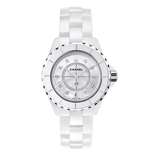 Buy Shop Chanel J12 Diamonds Quartz Ceramic White Dial White Steel Strap Watch for Women - J12 H2422 USA Online