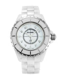 Buy Shop Chanel J12 Diamonds Quartz Ceramic White Dial White Steel Strap Watch for Women - J12 H2422 USA Online