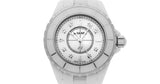 Buy Shop Chanel J12 Diamonds Quartz Ceramic White Dial White Steel Strap Watch for Women - J12 H2422 USA Online