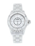 Buy Shop Chanel J12 Diamonds Quartz Ceramic White Dial White Steel Strap Watch for Women - J12 H2422 USA Online