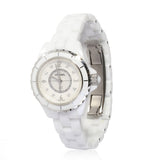 Buy Shop Chanel J12 Diamonds Quartz Mother of Pearl White Dial White Steel Strap Watch for Women - J12 H2570 USA Online