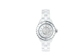 Buy Shop Chanel J12 Diamonds Quartz Mother of Pearl White Dial White Steel Strap Watch for Women - J12 H2570 USA Online