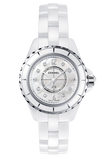 Buy Shop Chanel J12 Diamonds Quartz Mother of Pearl White Dial White Steel Strap Watch for Women - J12 H2570 USA Online