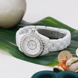 Buy Shop Chanel J12 Diamonds Quartz White Dial White Steel Strap Watch for Women - J12 H2572 USA Online