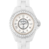 Buy Shop Chanel J12 Diamonds Quartz White Dial White Steel Strap Watch for Women - J12 H2572 USA Online
