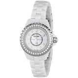 Buy Shop Chanel J12 Diamonds Quartz White Dial White Steel Strap Watch for Women - J12 H2572 USA Online