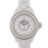 Buy Shop Chanel J12 Diamonds Quartz White Dial White Steel Strap Watch for Women - J12 H2572 USA Online