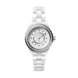 Buy Shop Chanel J12 Diamonds Quartz White Dial White Steel Strap Watch for Women - J12 H2572 USA Online