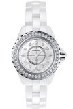 Buy Shop Chanel J12 Diamonds Quartz White Dial White Steel Strap Watch for Women - J12 H2572 USA Online