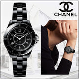 Buy Shop Chanel J12 Quartz Black Dial Black Steel Strap Watch for Women - J12 H5695 USA Online