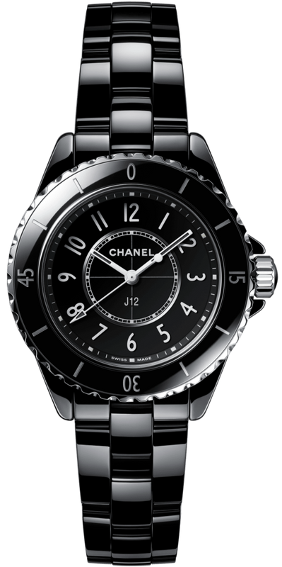 Buy Shop Chanel J12 Quartz Black Dial Black Steel Strap Watch for Women - J12 H5695 USA Online