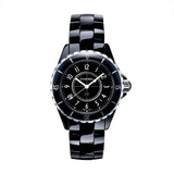 Buy Shop Chanel J12 Quartz Ceramic Black Dial Black Steel Strap Watch for Women - J12 H0682 USA Online