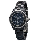 Buy Shop Chanel J12 Quartz Ceramic Black Dial Black Steel Strap Watch for Women - J12 H0682 USA Online