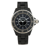 Buy Shop Chanel J12 Quartz Ceramic Black Dial Black Steel Strap Watch for Women - J12 H0682 USA Online