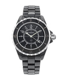Buy Shop Chanel J12 Quartz Ceramic Black Dial Black Steel Strap Watch for Women - J12 H0682 USA Online