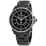 Buy Shop Chanel J12 Quartz Ceramic Black Dial Black Steel Strap Watch for Women - J12 H0682 USA Online